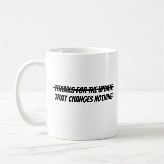 Bedankt voor de update koffiemok (Links)