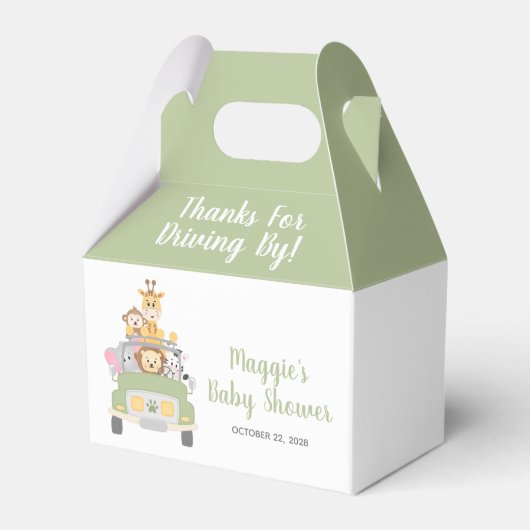 Bedankt voor de veiligheid van baby showers, beste bedankdoosjes (Voorkant Zijde)