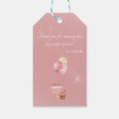 Bedankt voor de verjaardag cadeaulabel (Voorkant)