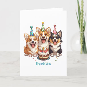 Bedankt voor de verjaardag Corgi Dogs