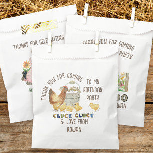 Bedankt voor de verjaardag van Coming Chicken Boer Bedankzakje