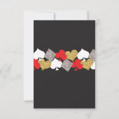 Bedankt voor de verlovingsfeest bruiloft Vegas Cas Kaart (Achterkant)