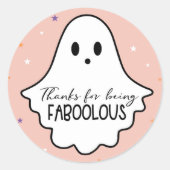 Bedankt voor de vervaardiging van weefsels ronde sticker (Voorkant)