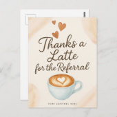 Bedankt voor de verwijzing  briefkaart (Voorkant / Achterkant)