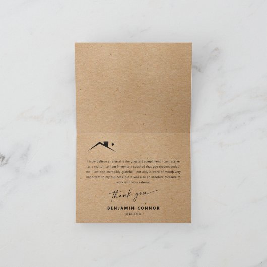 Bedankt voor de verwijzing makelaar onroerend goed (Binnen)