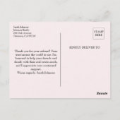 Bedankt voor de verwijzing real estate ansichtkaar briefkaart (Achterkant)