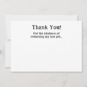 Bedankt voor de vriendelijkheid van het terugsture (Achterkant)