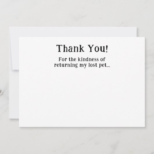 Bedankt voor de vriendelijkheid van het terugsture (Achterkant)