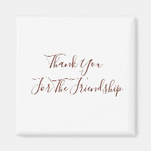 Bedankt voor de vriendschap