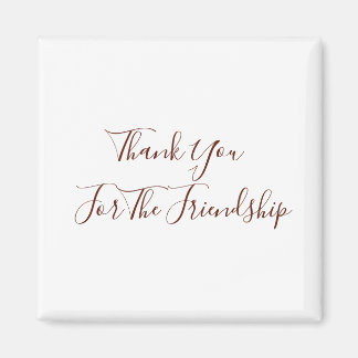 Bedankt voor de vriendschap magneet