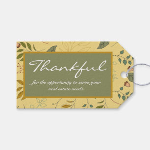 Bedankt voor de waardering van clients voor onroer cadeaulabel