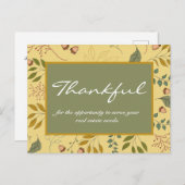 Bedankt voor de waardering van clients voor onroer feestdagenkaart (Voorkant / Achterkant)