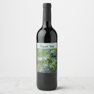 Bedankt voor de waardering van de Natuur van pijnb Wijn Etiket