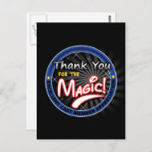 Bedankt voor de waardering van het Magisch - Gegot Briefkaart (Voorkant / Achterkant)