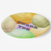 Bedankt voor de waardering van Pastel Circles Part Papieren Bordje (Gekanteld)