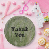 Bedankt voor de waardering van Tall Desert Grass Papieren Bordje (Feest)