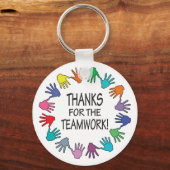 Bedankt voor de waardering voor Teamwork Sleutelhanger (Voorkant)