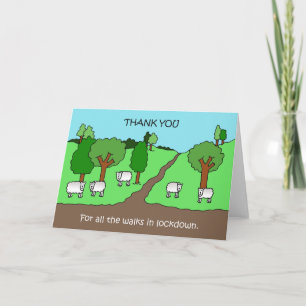 Bedankt voor de wandelingen in Lockdown Kaart