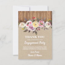 Bedankt voor de Waterverf van Burlap Wood