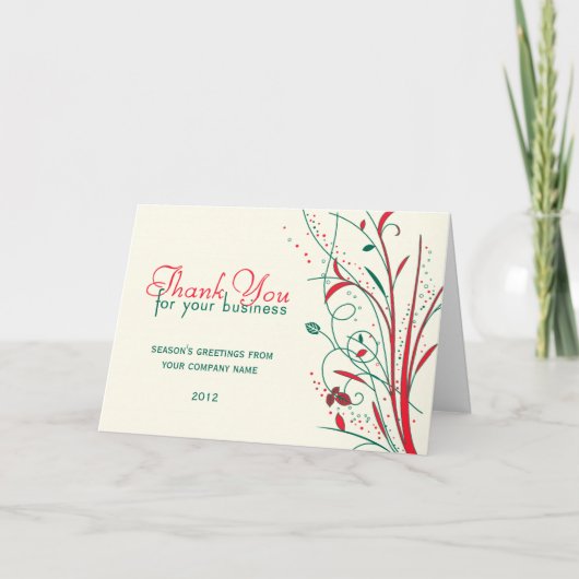 Bedankt voor de zakelijke Kaart (Voorkant)