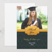 Bedankt voor de zwarte gouden fotokaart (Voorkant / Achterkant)