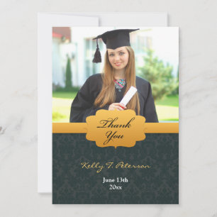 Bedankt voor de zwarte gouden fotokaart