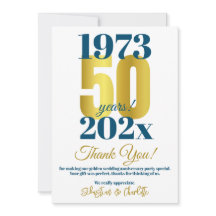 Bedankt voor deelname aan onze 50e trouwdagfeest