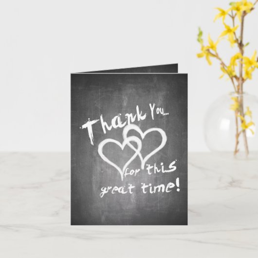 Bedankt voor deze geweldige tijd op een krijgsraad kaart (Gele Bloem)