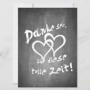 Bedankt voor deze geweldige tijd op een krijtbord