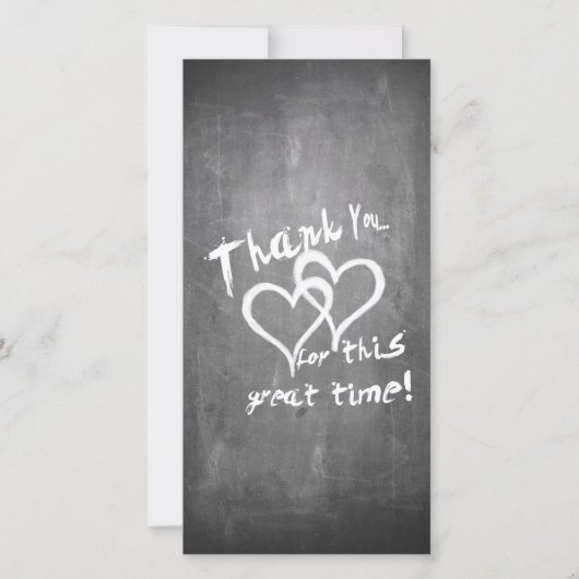 Bedankt voor deze geweldige tijd op een schoolbord (Voorkant)