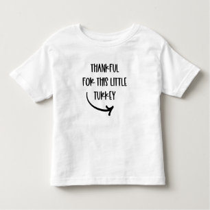 Bedankt voor deze kleine kalkoenThanksgiving Kinder Shirts