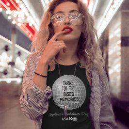 Bedankt voor Disco Herinneringen Retro Bachelorett T-shirt