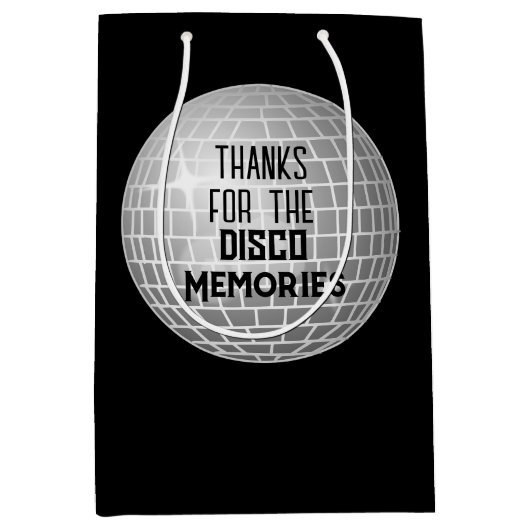 Bedankt voor Disco Memories Retro Birthday Medium Cadeauzakje (Voorkant)