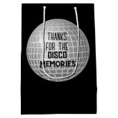 Bedankt voor Disco Memories Retro Birthday Medium Cadeauzakje (Achterkant)