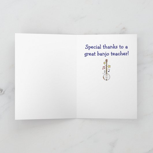 Bedankt voor een banjo docent (Binnen)