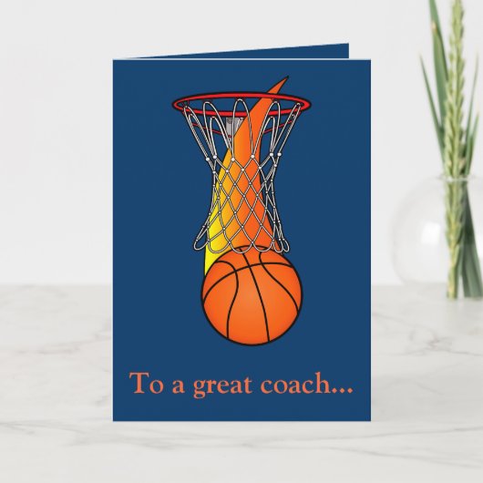 Bedankt voor een basketbalcoach voor een geweldig (Voorkant)