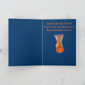 Bedankt voor een basketbalcoach voor een geweldig (Binnen)