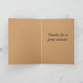 Bedankt voor een basketbalcoach voor een geweldig  (Binnen)