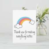 Bedankt voor een betere regenboogKaart (Staand voorkant)