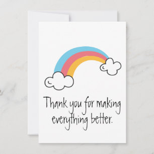 Bedankt voor een betere regenboogKaart