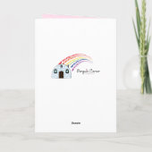 Bedankt voor een Caregiver Rainbow and Hearts (Achterkant)