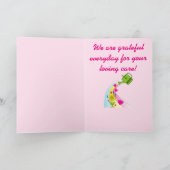 Bedankt voor een Caregiver Rainbow and Hearts (Binnen)