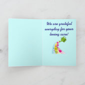 Bedankt voor een Caregiver Rainbow and Hearts (Binnen)