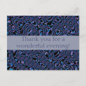 Bedankt voor een geweldige avond! briefkaart (Voorkant)