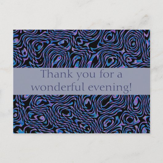 Bedankt voor een geweldige avond! briefkaart (Voorkant)