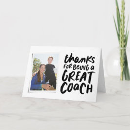 Bedankt voor een geweldige coach bedankt voor je f kaart