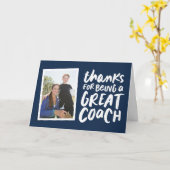 Bedankt voor een geweldige coach bedankt voor je f kaart (Gele Bloem)