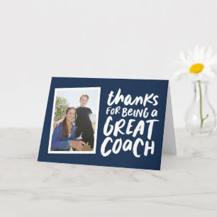 Bedankt voor een geweldige coach bedankt voor je f kaart