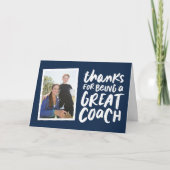 Bedankt voor een geweldige coach bedankt voor je f kaart (Voorkant)