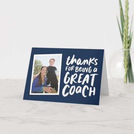 Bedankt voor een geweldige coach bedankt voor je f kaart (Voorkant)